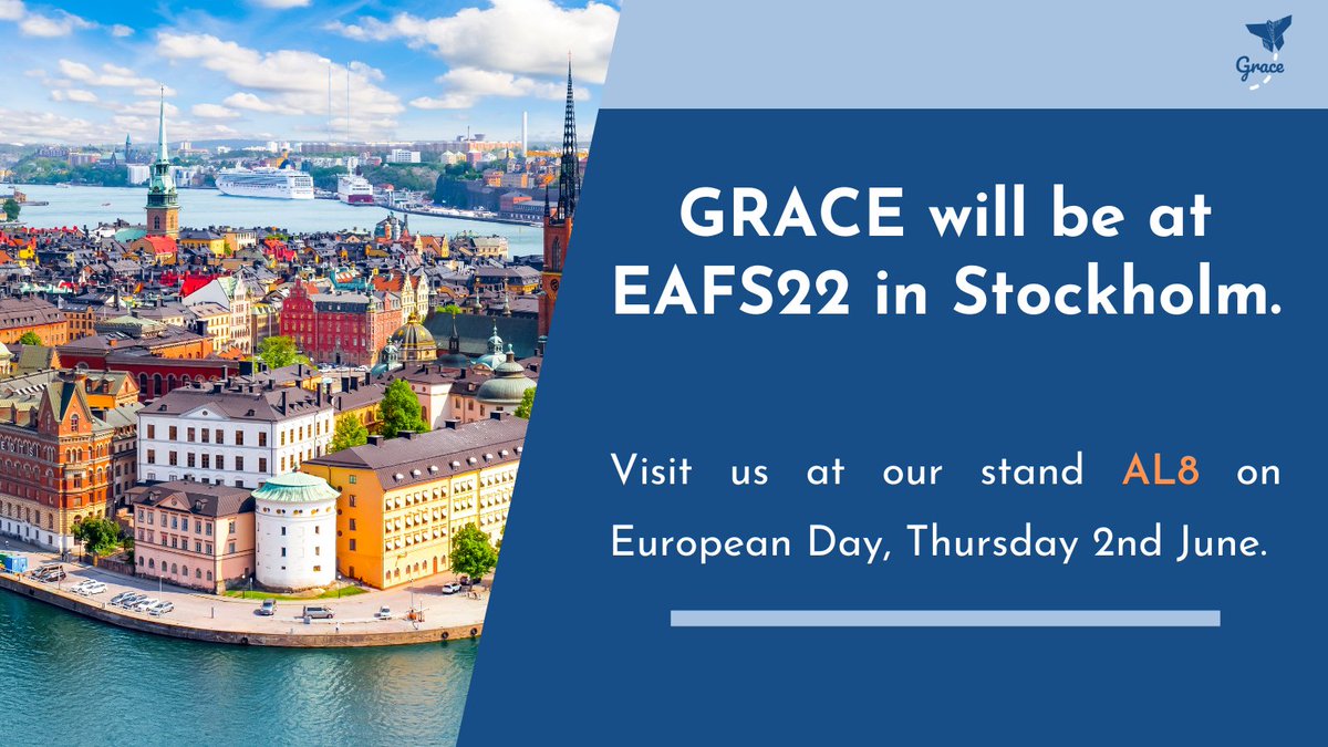 📣 Latest news! GRACE is delighted to be in Stockholm next week attending #EAFS22. 

Would you like to find out more about the event? 👉grace-fct.eu/news/73

#LawEnforcement #crime #forensic #event <a href="/HorizonEU/">Horizon Europe 🇪🇺</a> #H2020