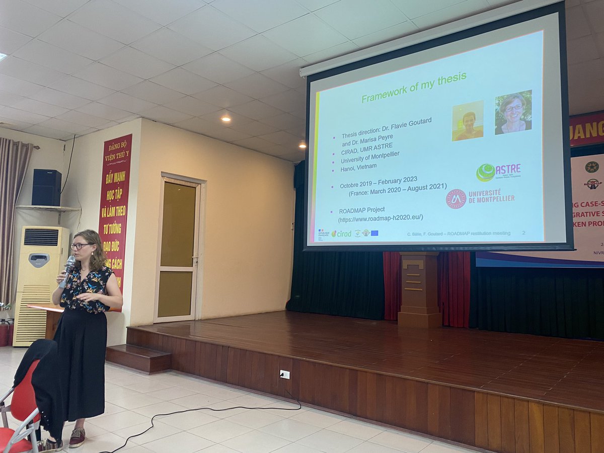 Francois_Roger's tweet photo. Restitution meeting at #NIVR 🇻🇳 of the case study Vietnam of the @ROADMAP_H2020 project. #AMR #AMU @Cirad @INRAE_France @Grease_Network @FlavieLuce https://t.co/4T0CFdviVt