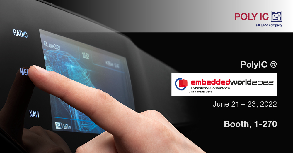 LEONHARD_KURZ's tweet photo. PolyIC will once again be represented at the embedded world trade fair in Nuremberg, from June 21 to 23, 2022.
https://t.co/7gAv7foLyi
#leonhardkurz #polyic #embeddedworld https://t.co/j8ttRYFgDY