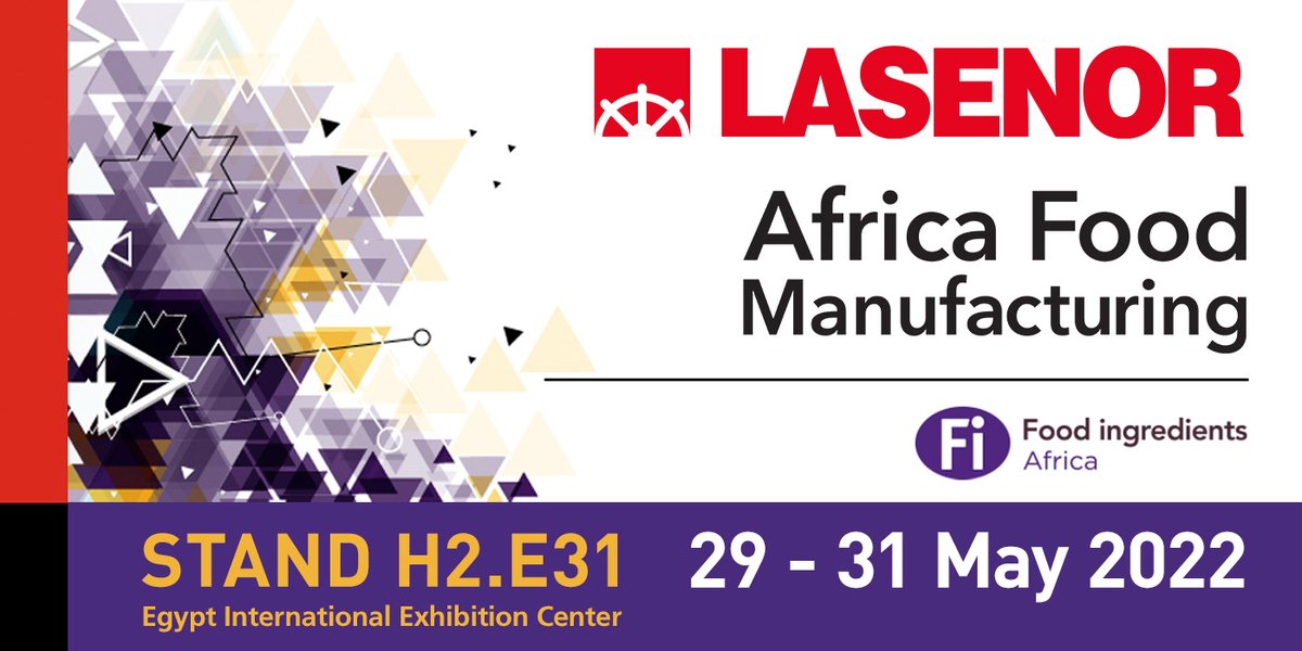 Lasenor will be present at the Africa Food Manufacturing, held from 29th to 31st May at the Egypt International Exhibition Center in Cairo. 

We will be waiting for you at our booth H2.E31!