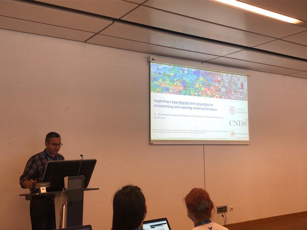 CNDS_Sweden's tweet image. All morning sessions are a bit delayed due to train delays but here we are with @SinaKhatami presenting a new #diagram for #modelperformance at #egu22 in @EGU_HS.
#hydrology #research #newapproach