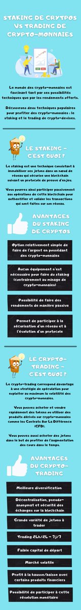 Carolane0408's tweet photo. #Infographie - #Staking vs #Cryptotrading - Comment  #investir et profiter du marché des #cryptomonnaies ?

#investissement #trading #investir #trader #bourse #argent #placement #gestion #cryptodevises #PoS #trading #tokens #jetons @YouTrading_fr https://t.co/4a2FD3ZTUf
