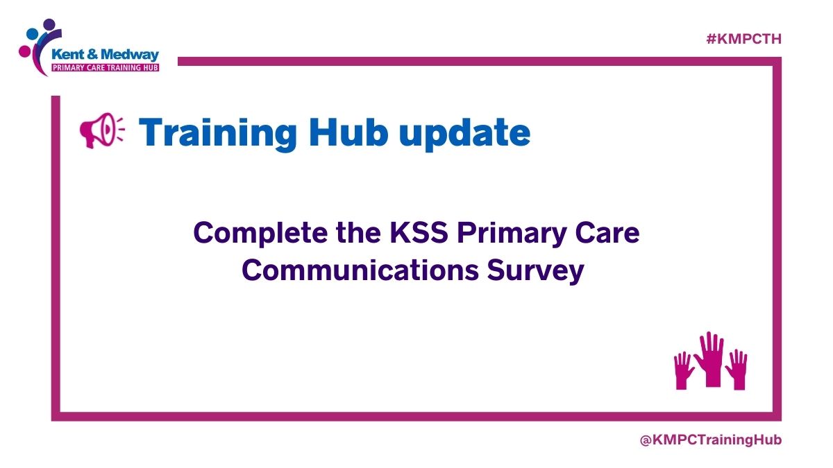 Kent & Medway Primary Care Training Hub tweet media