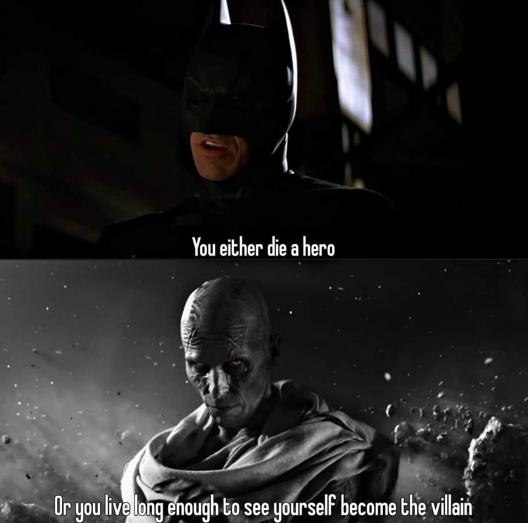 The Dark Knight Quotes You Either Die A Hero