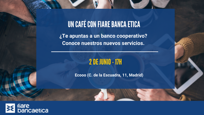 📣Próximo jueves 2/06 súmate a nuestro café para conocer las novedades operativas y nuestra entidad. 
Inscríbete en: acortar.link/Kj919w
<a href="/MES_Madrid/">Mercado Social de Madrid</a> <a href="/ReasMadrid/">REAS Madrid</a>