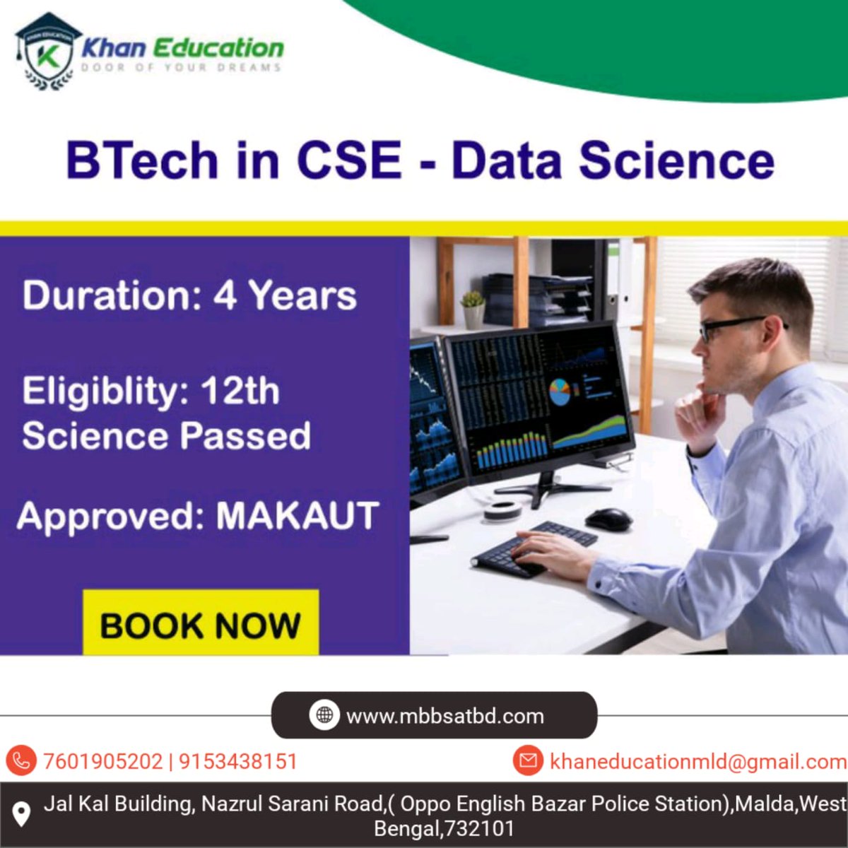 B.Tech in CSE- Data Science 2022 (Admission Open)
For Inquiry No:-
(+91) 7601905202
Helpline No :-
(+91) 9153438151
khaneducation.in
khaneducational@gmail.com
#Btechcsedatascience
#bsccriticalcare
#bscdatascience
#AdmissionConsultant