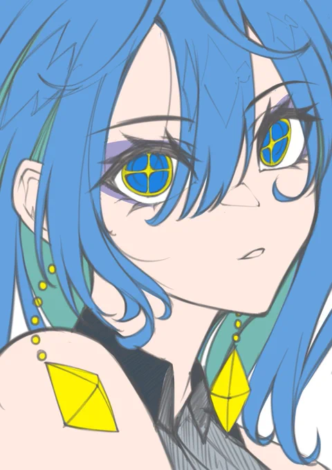 ラフめちゃくちゃいい感じでは!?
#ほしまちぎゃらりー 