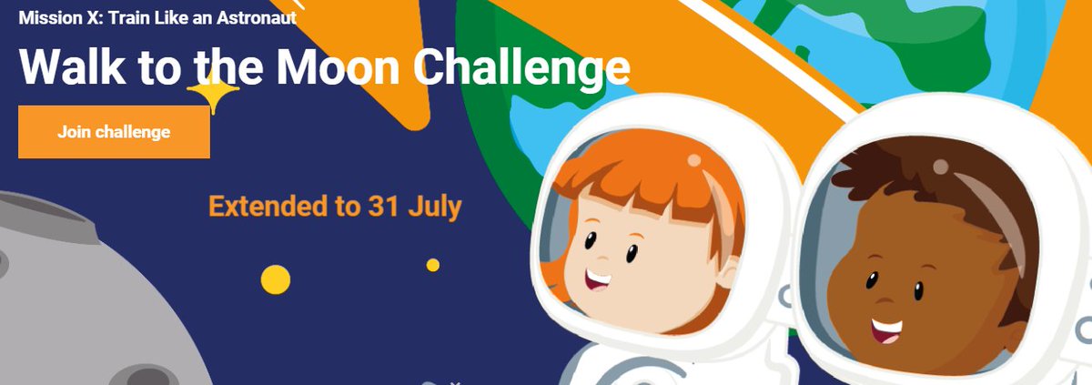 Training like an astronaut isn't over yet... the 2022 Walk to the Moon challenge has been extended to 31 July! 🤩 How many steps can you earn? Show us what you've got!!  🤸‍♀️⛹️‍♂️ trainlikeanastronaut.org