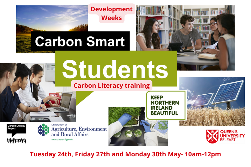 greenatqueens's tweet photo. Today is the day!! 🎉
Our 4th student Carbon Literacy course starts today, and we are excited for more students to become Carbon Literate over the next 6 days 🤩
#QUBSustainability #developmentweeks https://t.co/jaAAJUdUCl
