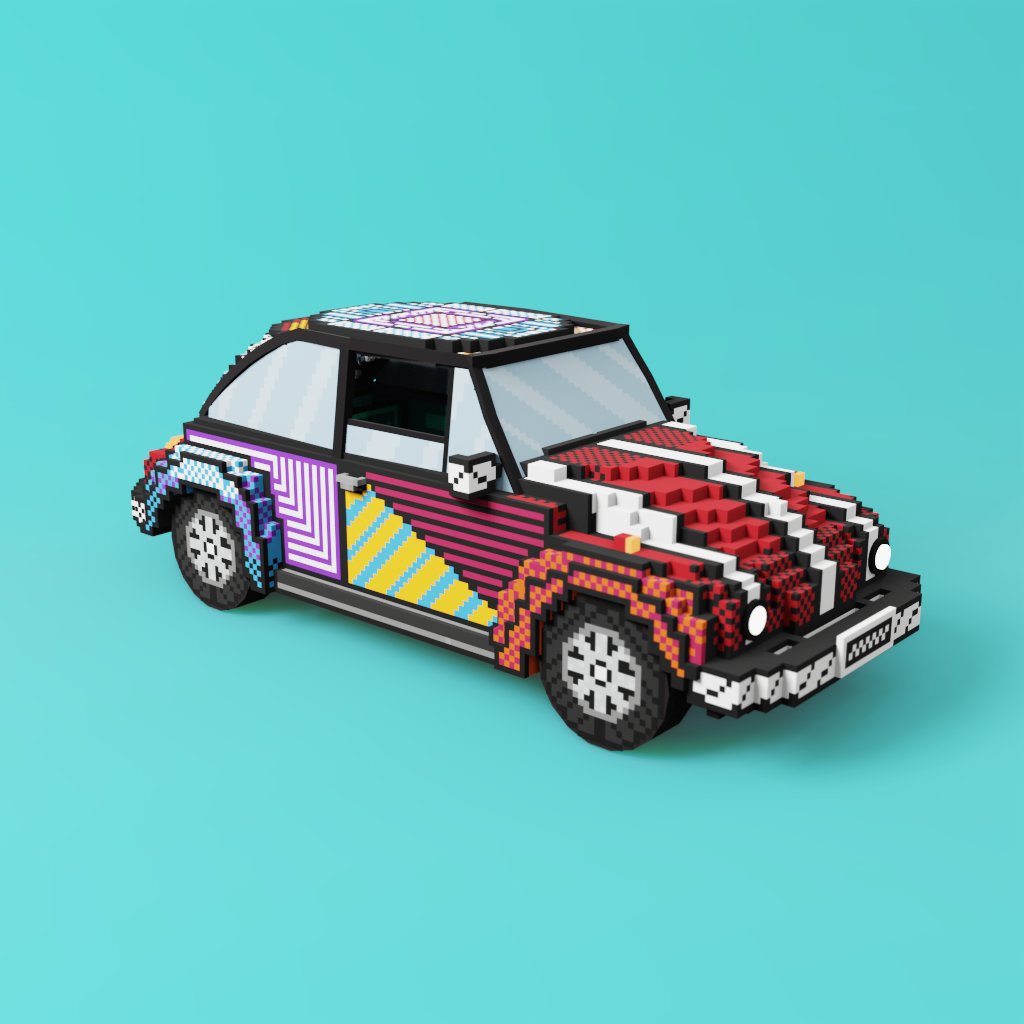 What a beautiful day to go for a drive in <a href="/TheSandboxGame/">The Sandbox</a> 😎☀️

#MAUER #BerlinWall #NFT #TheSandbox 
#Oncyber #NFTs #NFTArt #NFTCommunity