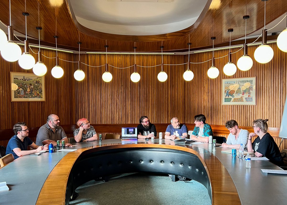 Yesterday evening Sheffield Games Collective members met in the outrageously glamorous <a href="/Kollider_CH/">Kollider</a> board room 🤩 We had plenty to talk about, including some VERY exciting event plans that we’ll be sharing with you soon… watch this space 👀