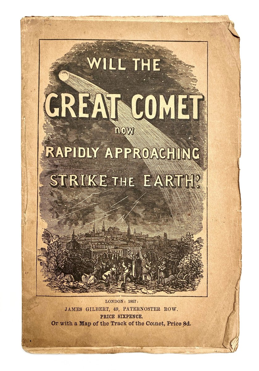 kent_archives's tweet photo. Among the parish records of #Mersham is this alarming public circular. It evokes the mass hysteria which ensued in 1857 after erroneous #comet collision predictions were regurgitated by European press outlets, particularly those in Paris ☄️

See P248/28/9: https://t.co/F2C1wt7a1f https://t.co/dcnntWQSDw