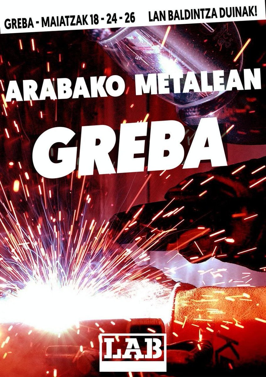 LAB_INDUSTRIA's tweet image. Gaur ere erantzun bikaina Arabako Metalean.
Eskubideak borrokatuta lortzen dira!
#EutsiGogor