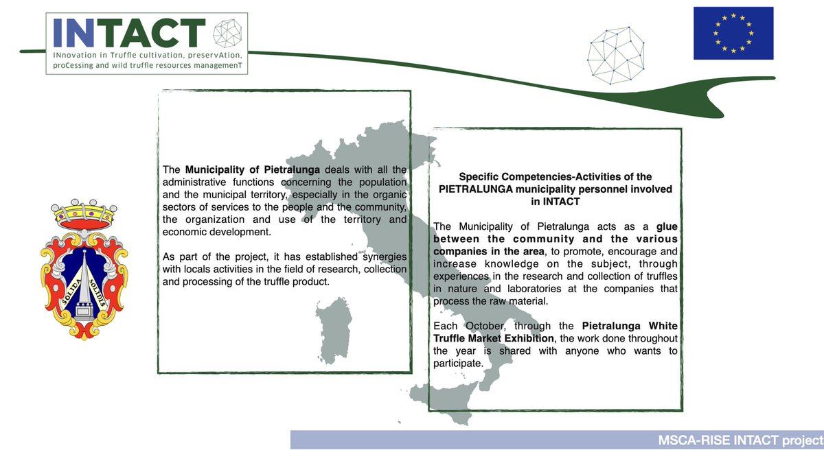 IntactProgetto's tweet image. It&apos;s time for a new member presentation. Today we introduce the Municipality of Pietralunga. #INTACTproject #Pietralunga