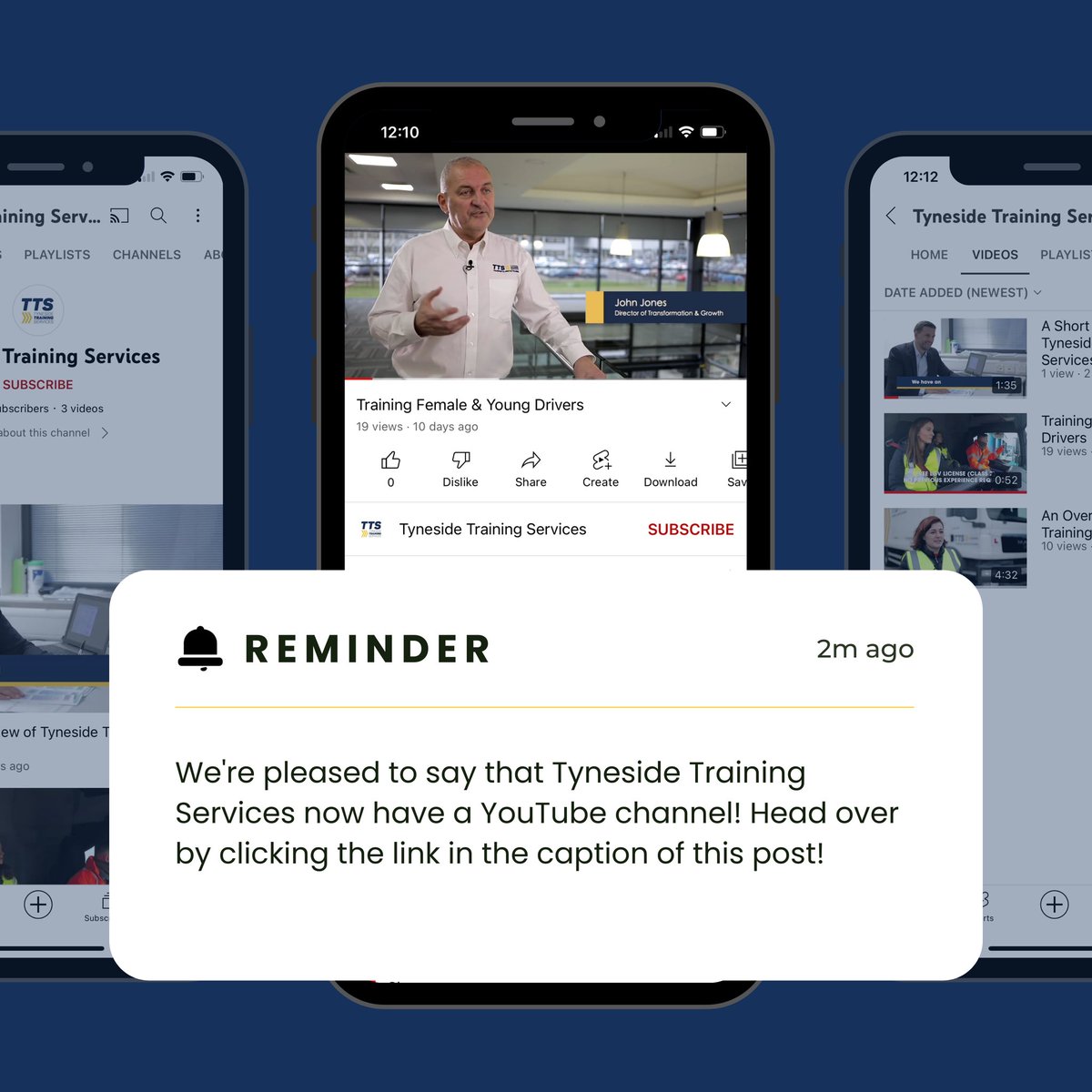 Did you know that we have a YouTube channel?

Head on over there to find out a bit more about us here at Tyneside Training Services as well as what we have to offer.

m.youtube.com/channel/UCKCXF…

#youtube #youtubechannel #transport #logistics