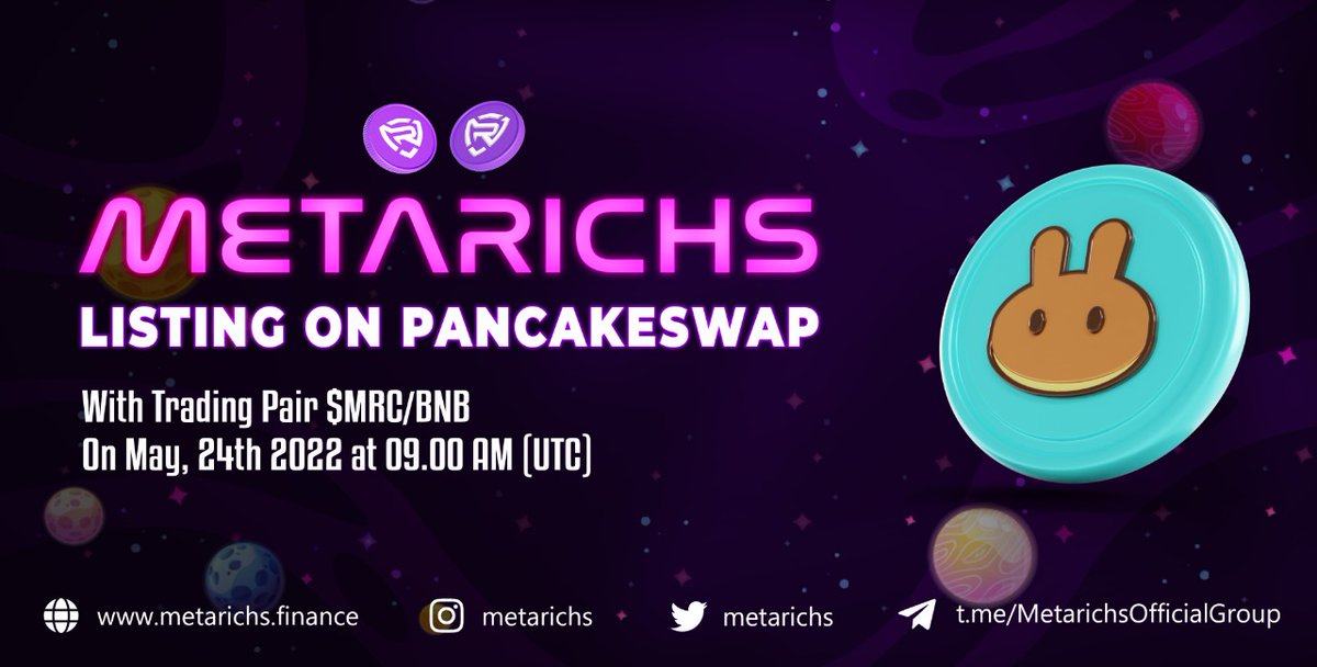 Metarichs's tweet photo. Hi Member’s
Congratulations trading metarichs has been opened on PANCAKE.. 

SmartContract Address Metarichs Token :
0xbF0f0d7fe9aDDdD697F3DA6563b8756885cB1517

MRC/BNB
https://t.co/EnqCaZHjVS

More Info 👇
▶️ Group : https://t.co/NCPJnhAgt2

#MRC #BNB #Metarichs https://t.co/uZMvvDCp0y