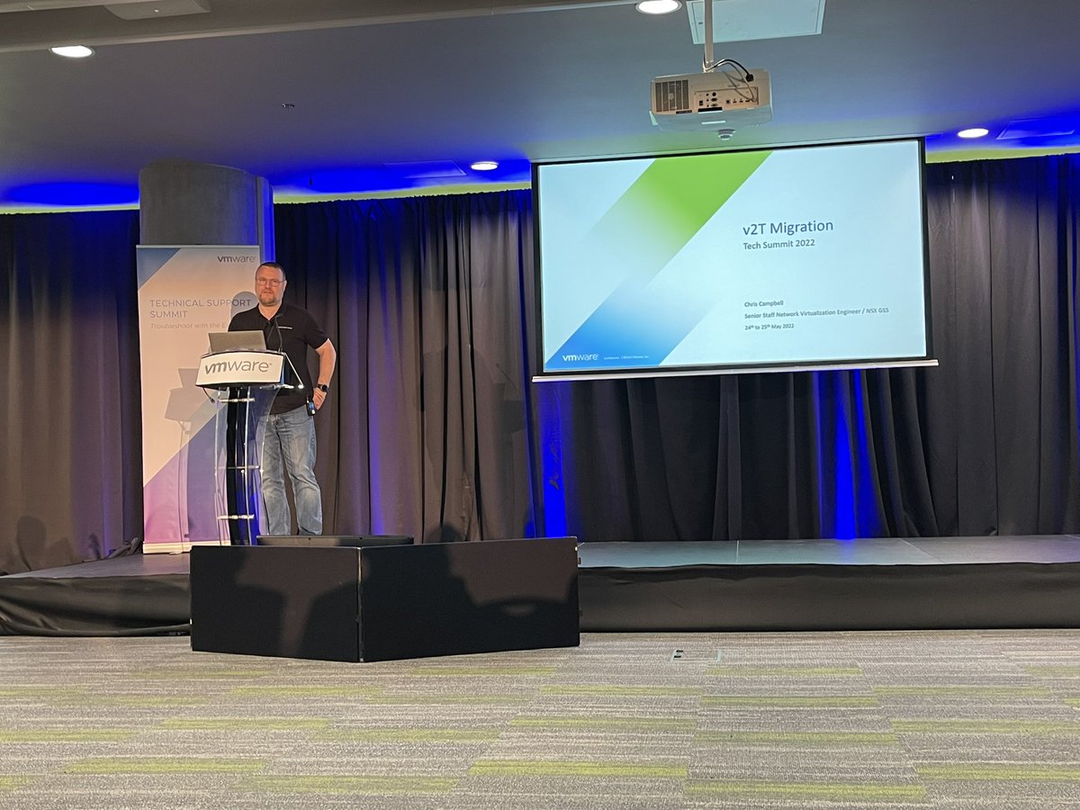 VMwareIreland's tweet photo. Up next, Chris Campbell now hosting his session on NSX V2T #vtechsummit22 #vmwarecork https://t.co/rZY7Wlbw3s
