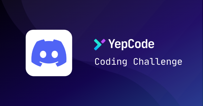 yepcode_io's tweet photo. 🤔 Any doubt about our #coding #challenge? Visit our #Discord 🤖

We'll be there to help you. The #coding-#challenge channel is the best way to ask your questions and share any #doubts you may have about #UsingYepCode

Are you ready? 👇🏻