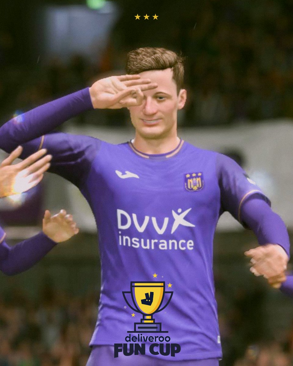 Une dernière chance pour participer à la Deliveroo Fun Cup. Schrijf je in voor de laatste ronde van de kwalificatie via rsca.be/deliveroofuncup. 🟣⚪️