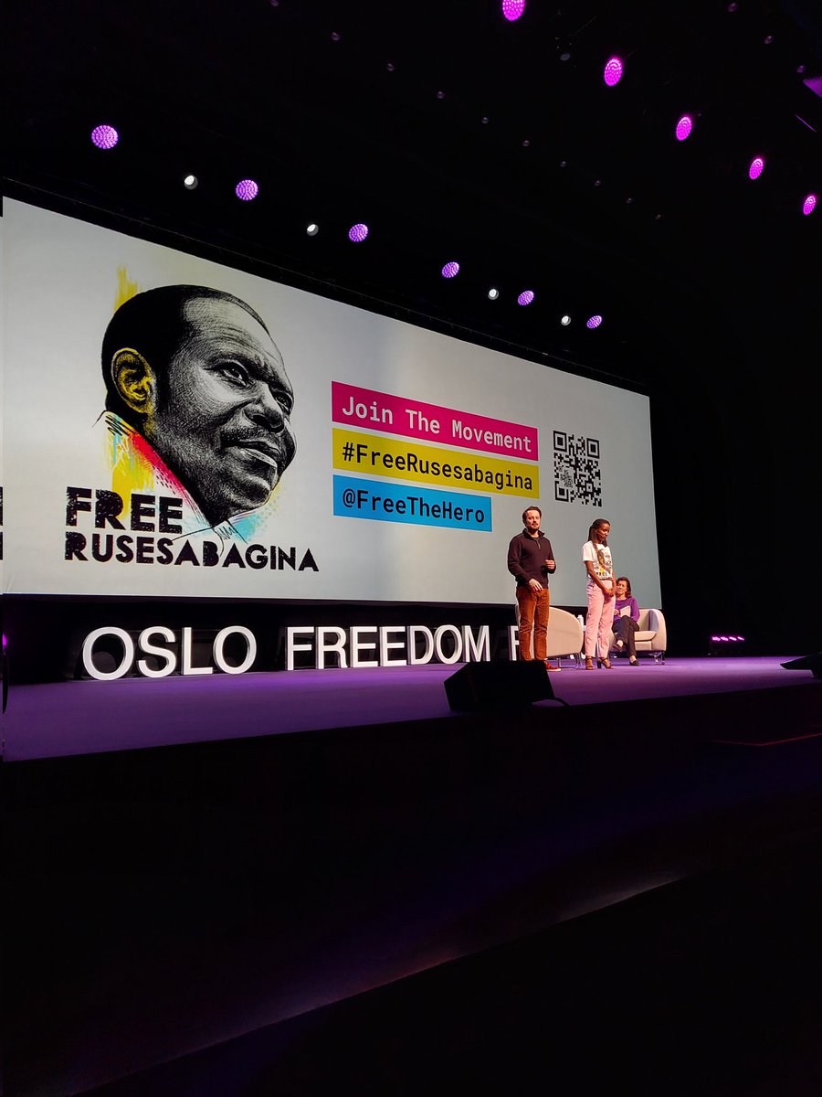 At #OsloFF, <a href="/ThorHalvorssen/">Thor Halvorssen</a> announces that the phones of two participants (including <a href="/ckanimba/">Carine Kanimba</a>) were found to have the #Pegasus virus.