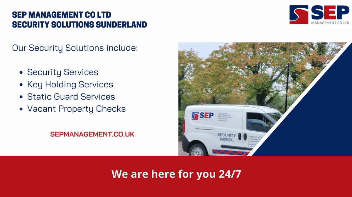SEPMCL focuses on providing services locally to businesses. Furthermore, we develop a relationship with our clients to ensure both a rapid and personal response to incidents on your premises.
Find out more here;
sepmanagement.co.uk/sep-services/s…
#securitysolutions #sunderland #cctv
