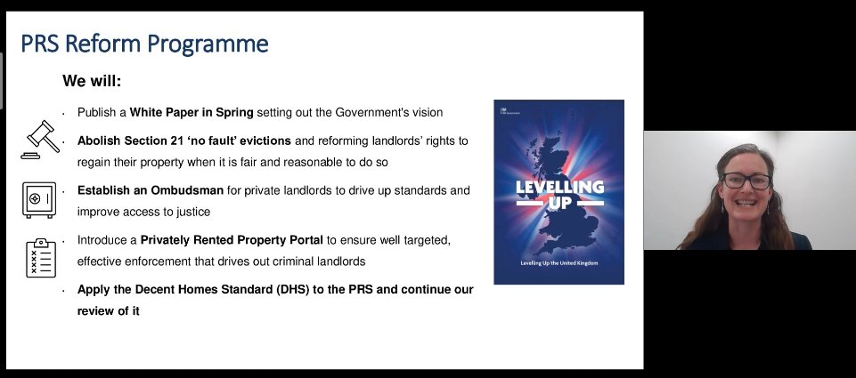The_CIEH's tweet photo. Our delegates are now hearing about how the Levelling Up White Paper will reform the Private Rented Sector.
#CIEHHousing #LevellingUp #DecentHomesStandard https://t.co/2S6J6uayQW