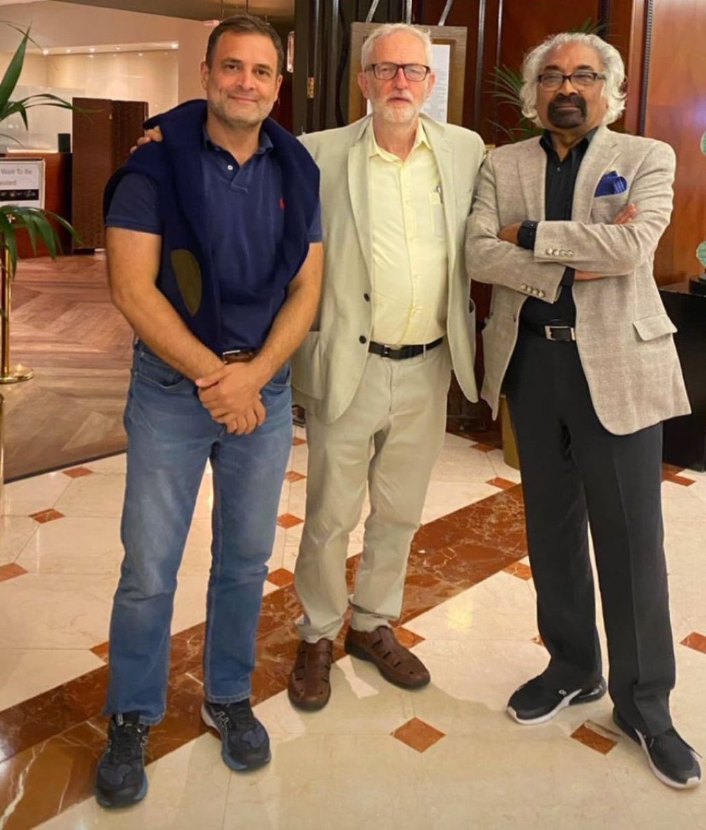 Rahul Gandhi with UK MP and Labour leader Jeremy Corbyn.

Jeremy is known for his visceral dislike for India, advocates Kashmir’s secession and is unequivocally anti-Hindu.

Gandhi has finally found his overseas collaborator, who denigrates India with the same impunity as him.