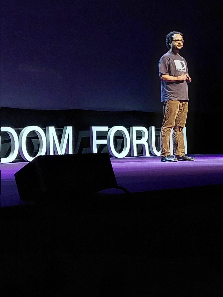 For the Afwerki regime, the baseline is, "Do what we say... or else." -- Eritrean anti-trafficking activist Filmon Debru, at #OsloFF