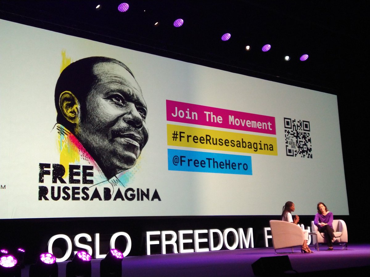 Listening to @ckanimba I realize I how strong and courageous we can become dispite our fear. My solidarity with her and the people of #Rwanda
 #OsloFreedomForum  #FreeRusesabagina