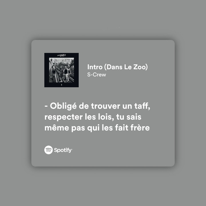 AllPolitiques's tweet photo. Toi tu sais qui fait les lois ? 😅
.
.
.
#échange #découverte #screw #NekFeu #2zer #mekra #framal #djelite #nouvelalbum #SRZ2001 #SZR2001 #album #rap #rapfr #rapfrançais #taff #travail #nouveau #SeineZooRecords #seinezoo @ScrewLentourage @framalentourage https://t.co/H2ujOsrF8P