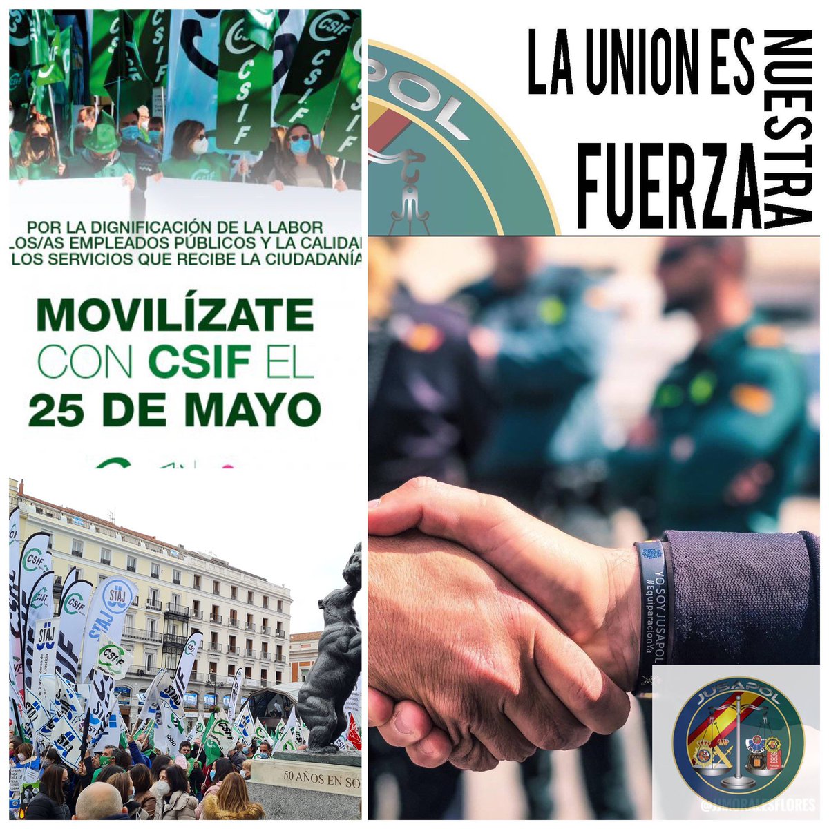 jucilero80's tweet photo. Si alguien pensaba que nos íbamos a quedar de brazos cruzados, estaba totalmente confundido. @jusapol @CSIFnacional @JUppling y @jucilnacional estará el próximo día 25 en la CALLE!!

#JusapolSeMoviliza
#CSIFSeMoviliza
#JusticiaParaEmpleadosPublicos
#EquiparacionYa24M https://t.co/7jcOtqoTAn