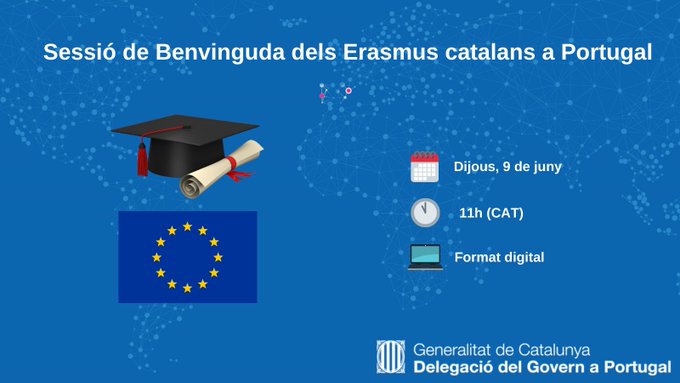 📢 Tens pensat estudiar a #Portugal el curs vinent?

No et perdis la sessió d'acollida que @Catalonia_PT ha organitzat. Coneixeràs els serveis que tens a disposició i resoldràs dubtes.⚠️Cal inscripció prèvia👇

📅 9/06
🕛 11 h
💻 En línia
🔗bit.ly/sessioerasmuspt

#SomCatalunya