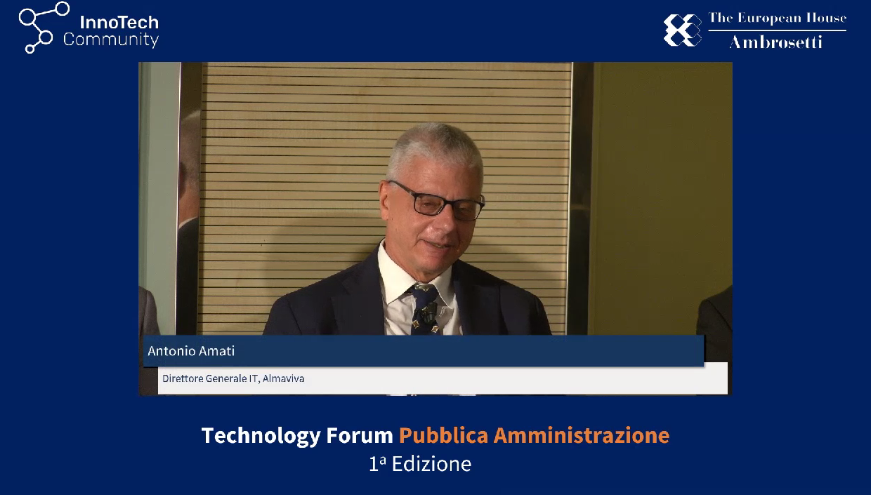 Ambrosetti_'s tweet image. #TechForum2022PA #TFW2022 Antonio Amati, Direttore Generale IT, Almaviva presenta un excursus delle azioni durante il periodo della #pandemia