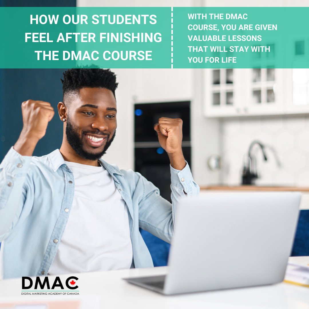 At DMAC, we know that completing any online course is a big deal. Our dedicated Success Courses are there to help you along every step of the way. Do you want to have a sense of what that feels like? To learn more, visit the link in bio.