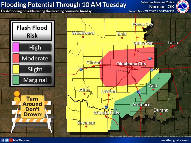 🚨WEATHER UPDATE🚨

Today will bring a risk of severe weather to Pott County. Hazards will be damaging winds, hail, and a very low tornado potential between 1pm and 7pm. Flooding will also be a concern. #okwx #pcoem