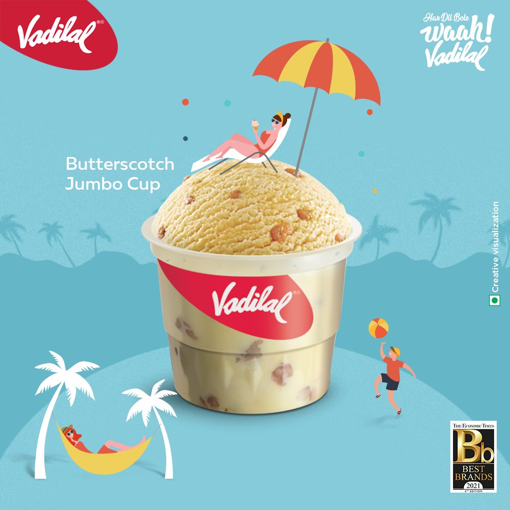 Are you a Butter Scotch ice cream lover or are you a Butter Scotch ice cream lover? 😋
.
.
#VadilalIceCreams #Vadilal #waahvadilal #hardilbolewaahvadilal #FlavoursItneKiHarDilBoleWaahVadilal #Summer #SummerSeason #Summer #JumboCups #IceCreamCup #Butter #Scotch #ButterScotch