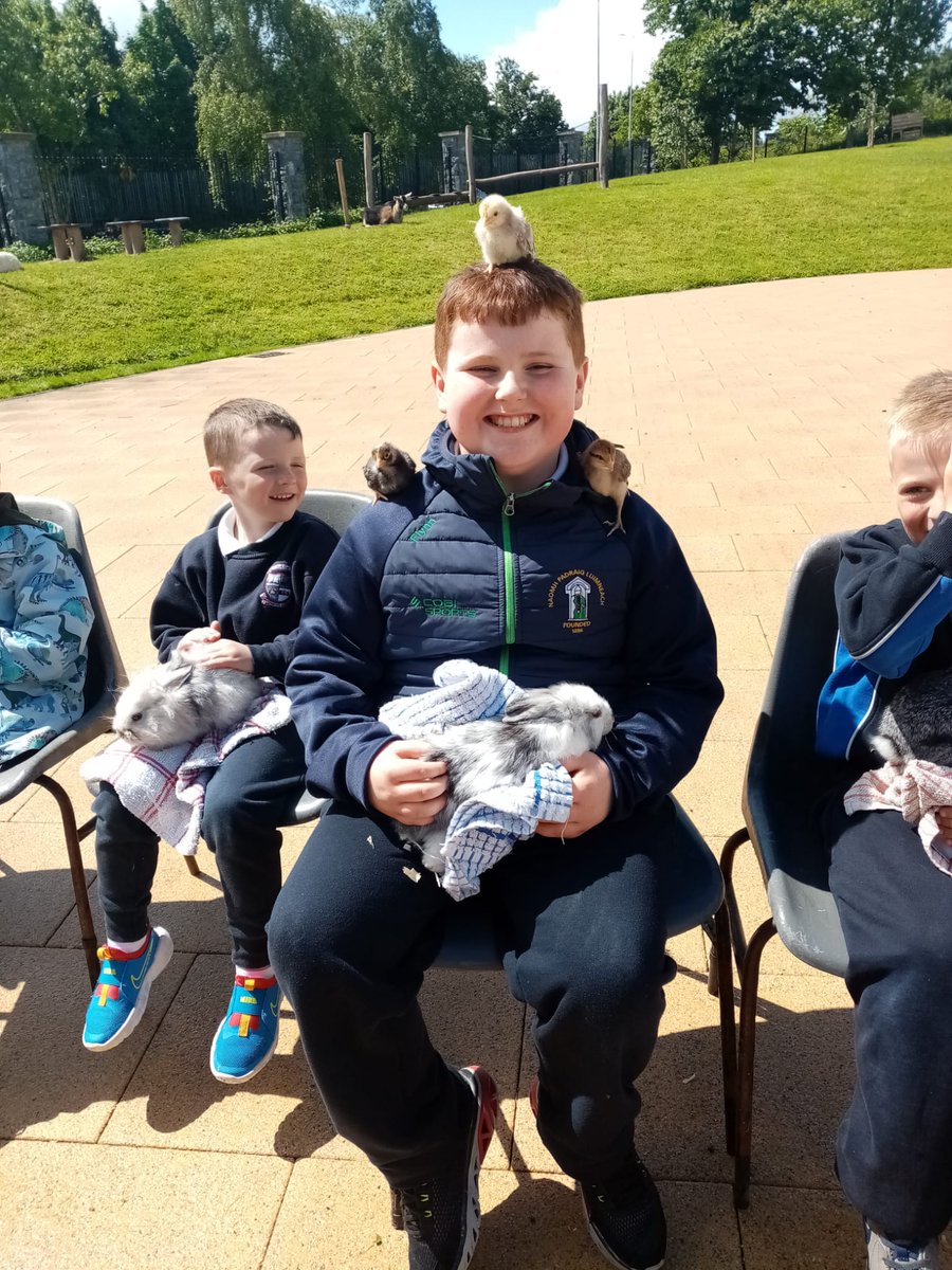 The children made some new friends today 🥰🤗