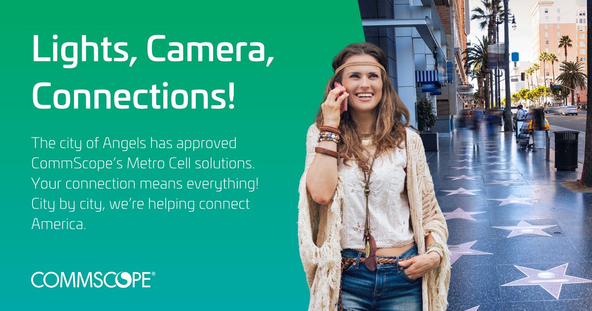 CommScope's tweet photo. CommScope’s #MetroCell solutions have been deployed and met the design standards in 98% of America’s 50 largest jurisdictions. Better Metro Cell network performance, coming soon to a city near you. Visit our website today to learn more about our solutions. https://t.co/StS8xz1qkz https://t.co/jdI4YoiYd9