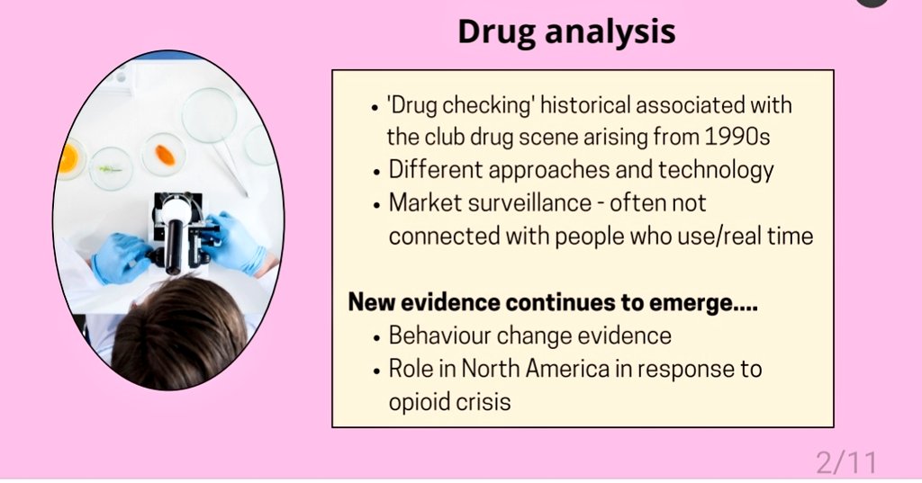 nickikilleen's tweet photo. Drug checking can play a central role in preparing us for possible health threats through the provision of tailored services and through monitoring -if health led with the results communicated to people who use drugs.
Is it #TimeTest?
#SoPrep #EarlyWarning #DrugChecking https://t.co/Hdt1BzGrDS