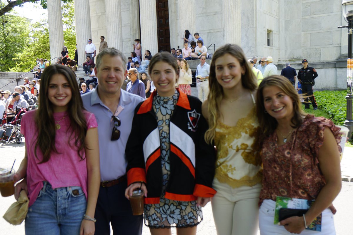 EPrinceton's tweet photo. Olivia Kane '22, who is receiving her A.B. in computer science, at Class Day on Monday with her family from Maryland. @PrincetonCS #PrincetonEngineering https://t.co/ccBqQnze38