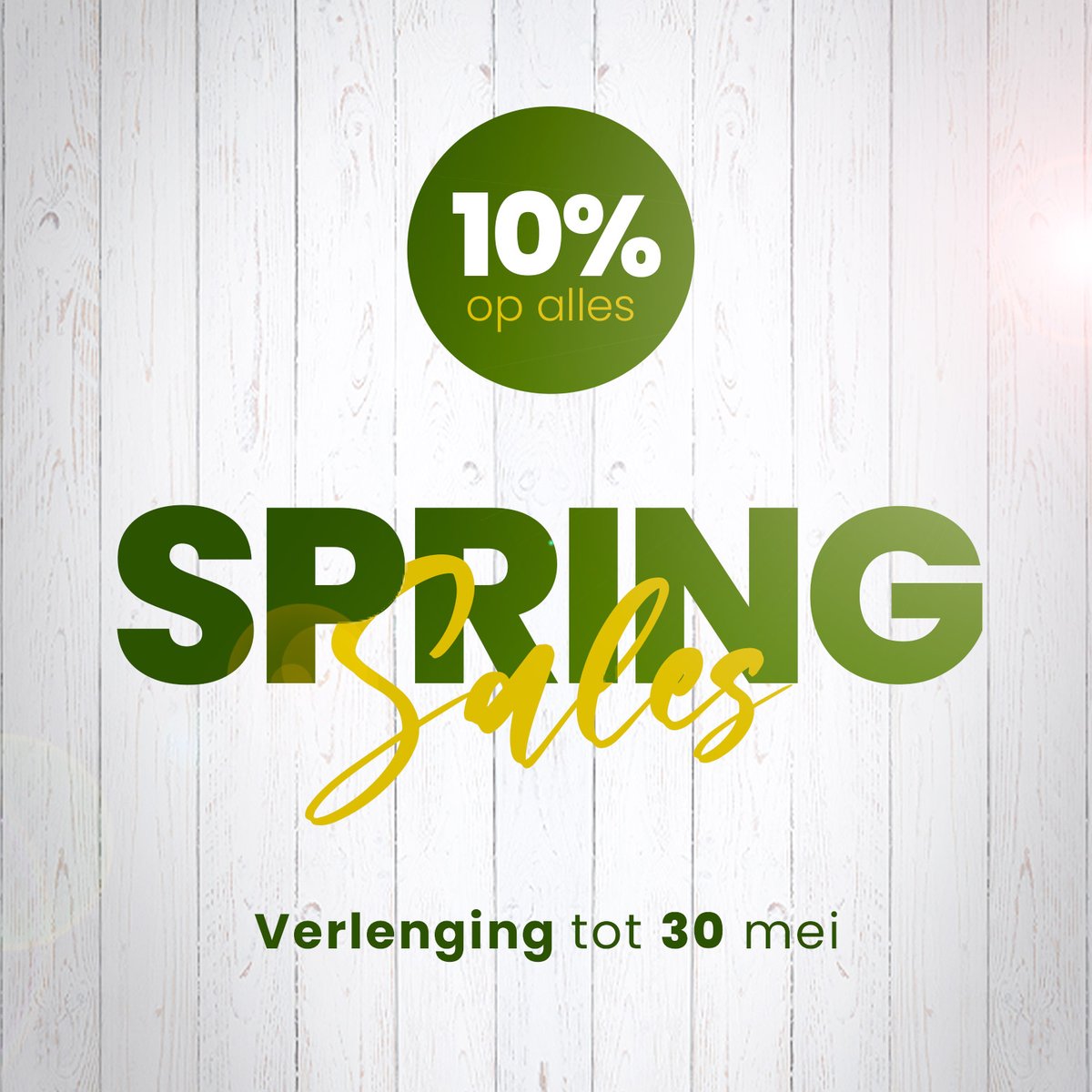 AlteregoD_nl's tweet image. ☀️ Verlenging van de SPRING SALES ☀️
Tot en met 30 mei krijgt u 10% korting op uw bestelling!
