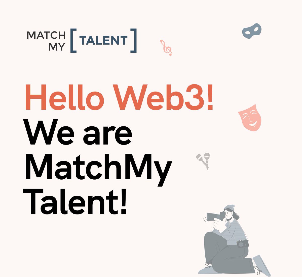 MatchMyTalent's tweet photo. 1/ ☀️Hello Web3! We are MatchMyTalent, the future of the Web3 Creator Discovery Economy! 

🎬 A tailor-made search engine for the creator Industry, powered by the MatchMyTalent token economy: rewarding artists, filmmakers, producers and the entire entertainment community. https://t.co/AvNrjR5OJ6