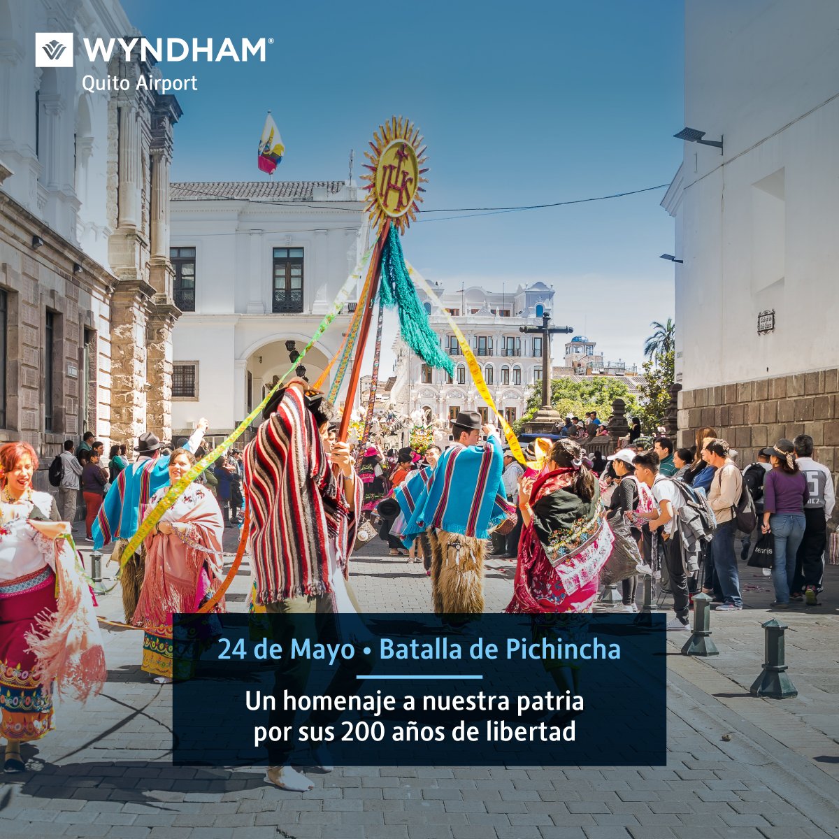 Hoy se conmemoran 200 años de la 🇪🇨Batalla de Pichincha🇪🇨, hecho que marca el comienzo de la libertad. 

#wyndhamquito
#quito
#24demayo