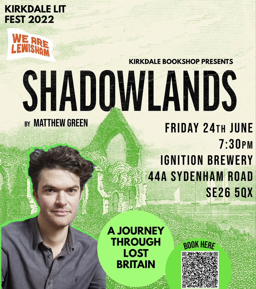 drmatthewgreen's tweet photo. very excited to be part of the hottest new literary festival in South London @KirkdaleBooks — and by this wonderful flyer which looks like I’m hosting an Acid night in Camden Town https://t.co/FdtvhWZ9rL