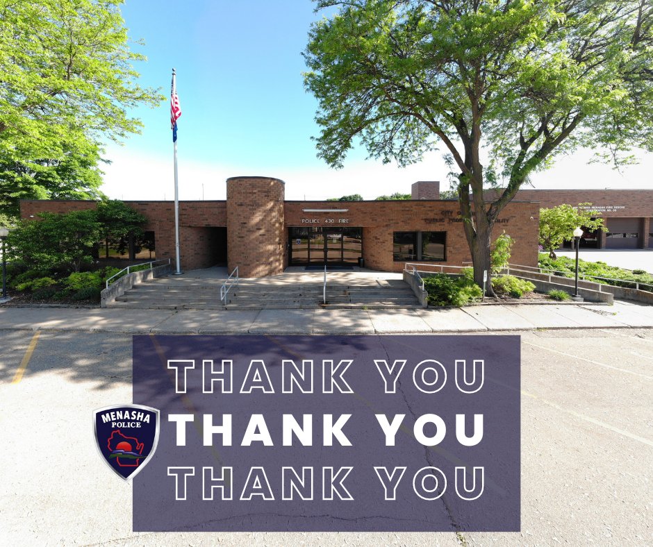 City of Menasha Police Department tweet media