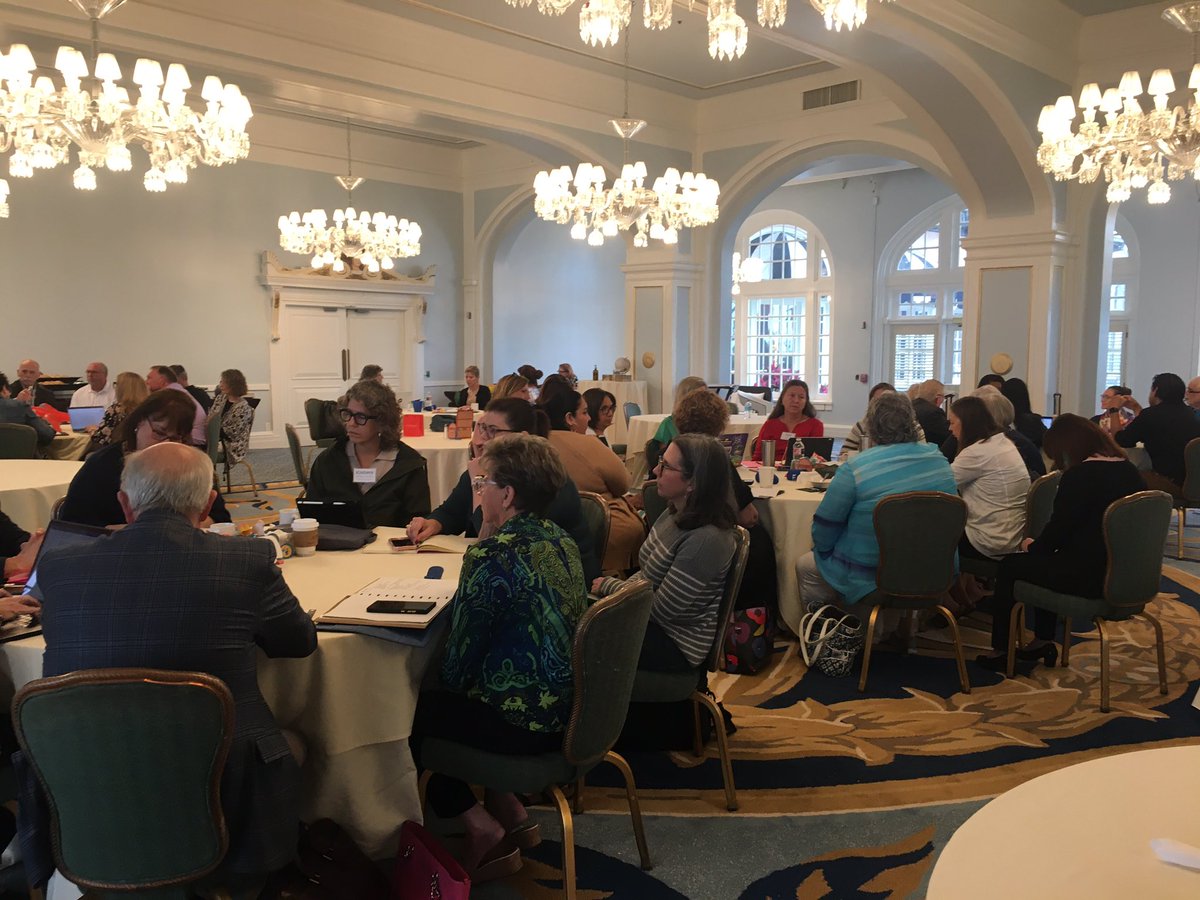 dejenkins's tweet photo. #TACTE Retreat self-selected small group sessions collaboration and discussion Faculty/Staff morale, External Funding & Research in Teacher Ed., School & Community Engagement, Implementing Teacher Residencies, & edTPA implementation. https://t.co/czypSDHXpP