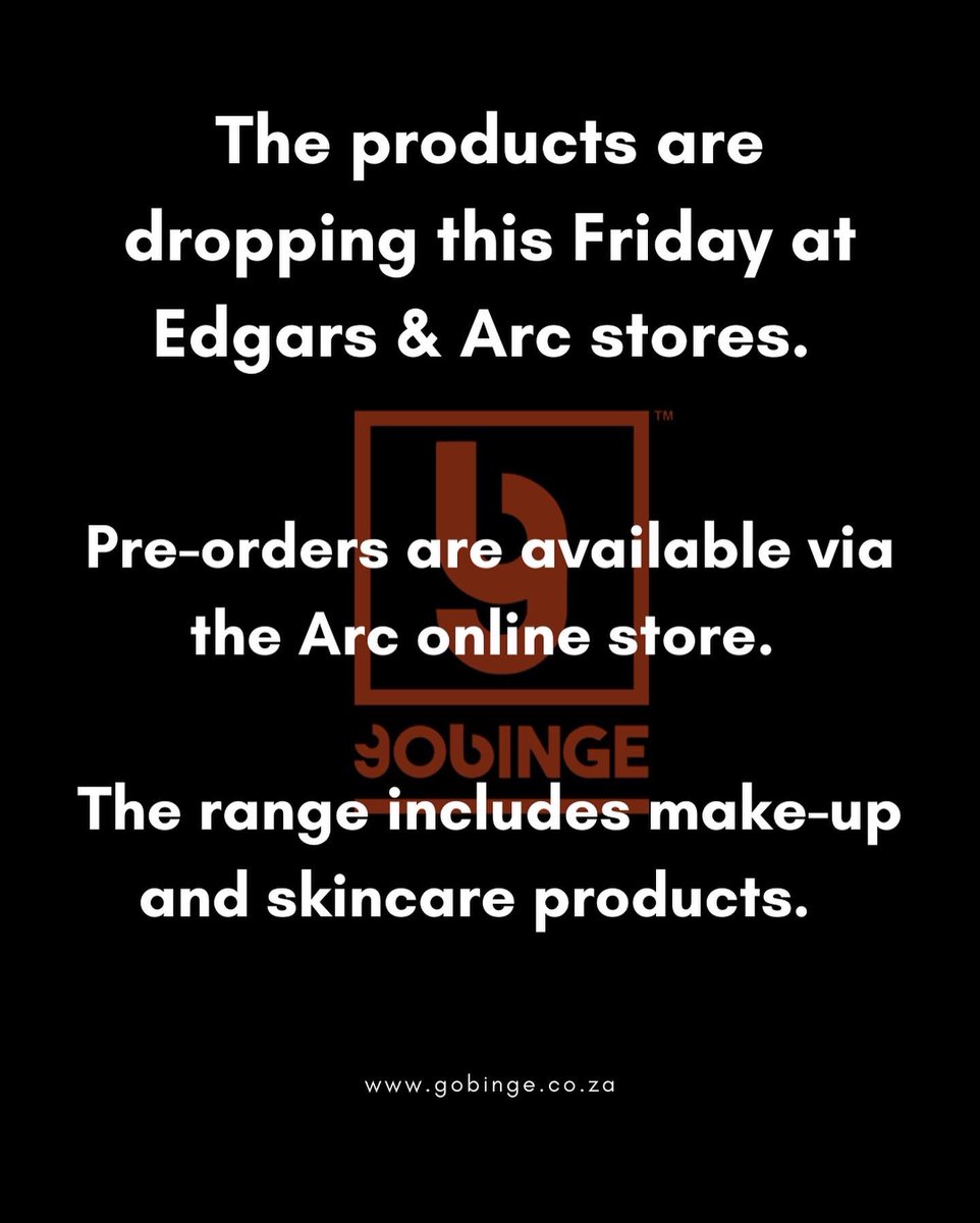 GoBinge_'s tweet photo. Weeks ago @badgirlriri announced that her brand #Fenty Beauty will be expanding into Africa which the artist is very proud of. 

The range will be available in Edgars and ARC stores from this Friday, 27 May, but ARC is already accepting online pre-orders. https://t.co/LbQjRd3fWW