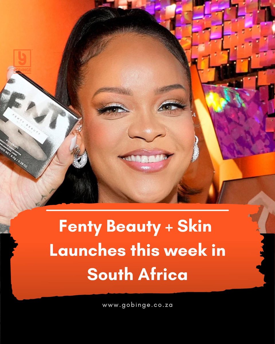 GoBinge_'s tweet photo. Weeks ago @badgirlriri announced that her brand #Fenty Beauty will be expanding into Africa which the artist is very proud of. 

The range will be available in Edgars and ARC stores from this Friday, 27 May, but ARC is already accepting online pre-orders. https://t.co/LbQjRd3fWW