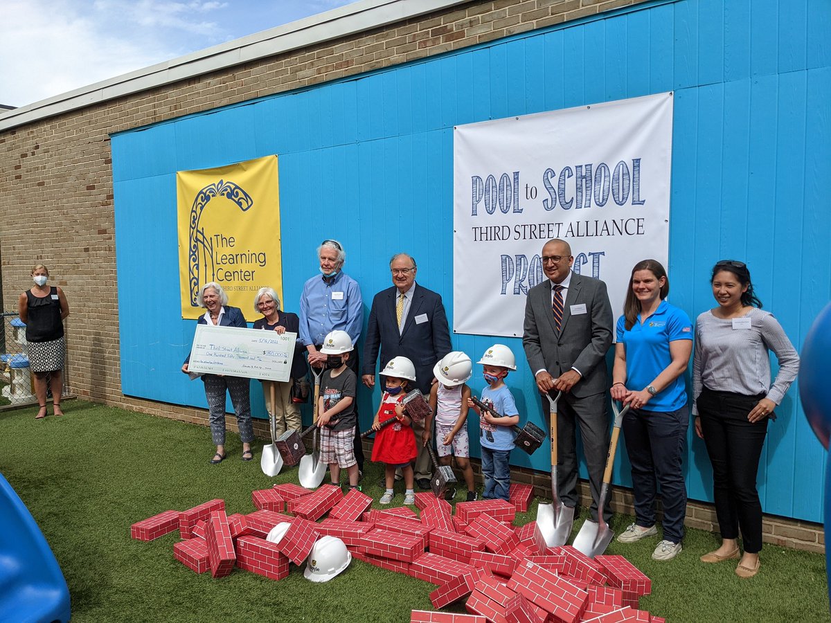 After sitting unused and drained for more than 10 years, our pool will be undergoing a major transformation into classroom space for The Learning Center! Thank you to Mayor Sal Panto for presenting a $150,000 check for the project! We are so grateful for the City's support!