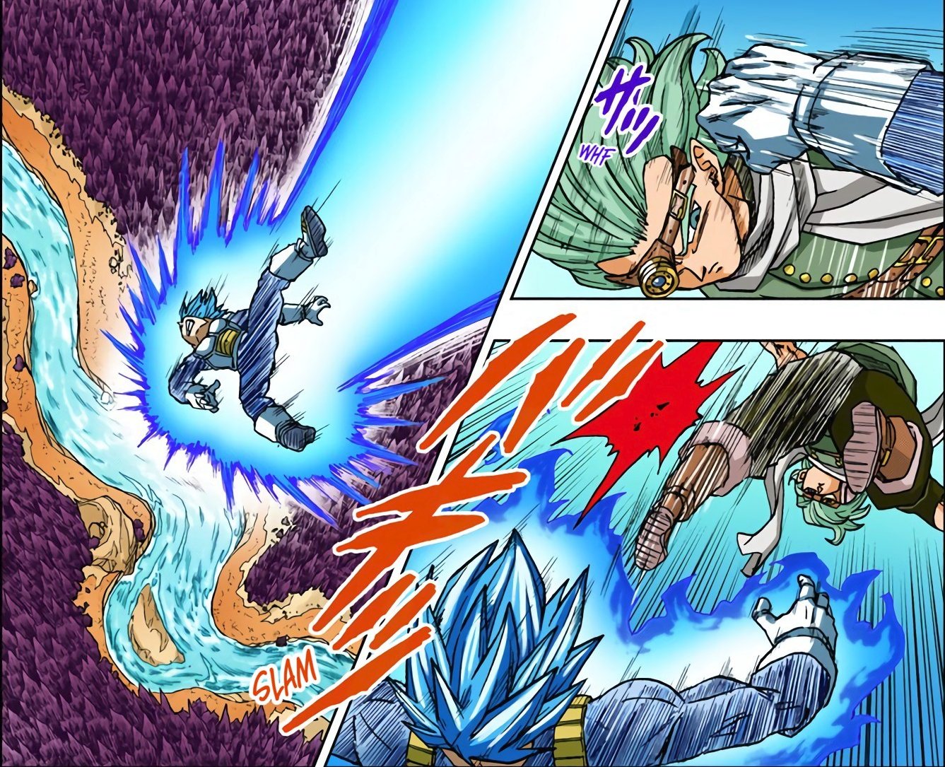 Ssj2 Majin Vegeta VS Super Saiyan Blue Evolution Vegeta(魔人ベジータVSブルーエボリューションベジータ)  